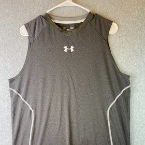 Under Armour Men's Heatgear Sleeveless Large Gray